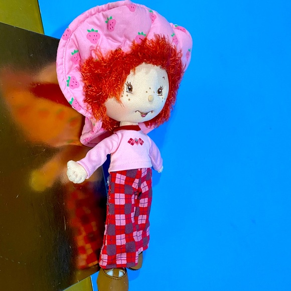 STRAWBERRY SHORTCAKE VTG 2003 RAG DOLL PLUSH REMOVABLE TOP EMBROIDERED FACE 10” - Picture 8 of 13